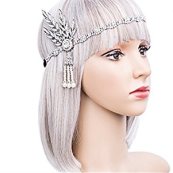 Accessories 1920s Style Crystal Pearl Flapper Headband Poshmark